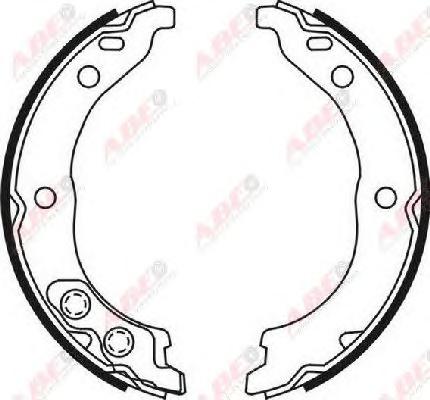 Комплект тормозных колодок, стояночная тормозная система ABE