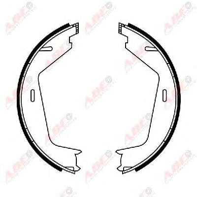Комплект тормозных колодок, стояночная тормозная система ABE