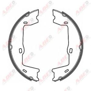 Комплект тормозных колодок, стояночная тормозная система ABE CRX000ABE