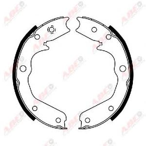 Комплект тормозных колодок, стояночная тормозная система ABE CRX001ABE
