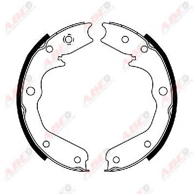 Комплект тормозных колодок, стояночная тормозная система ABE