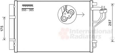 Конденсатор, кондиционер VAN WEZEL 82005308