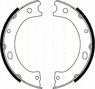 Комплект тормозных колодок, стояночная тормозная система TRISCAN 810014011