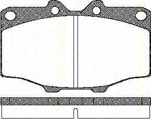 Комплект тормозных колодок, дисковый тормоз TRISCAN 811010034