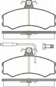 Комплект тормозных колодок, дисковый тормоз TRISCAN 811010792