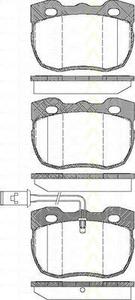 Комплект тормозных колодок, дисковый тормоз TRISCAN 811017006