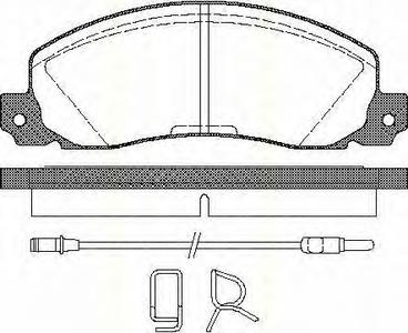 Комплект тормозных колодок, дисковый тормоз TRISCAN 811025846