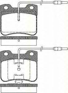 Комплект тормозных колодок, дисковый тормоз TRISCAN 811038847