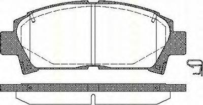 Комплект тормозных колодок, дисковый тормоз TRISCAN 811013014