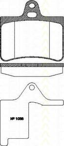 Комплект тормозных колодок, дисковый тормоз TRISCAN 811028017