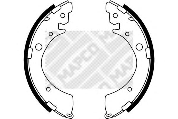 Комплект тормозных колодок MAPCO