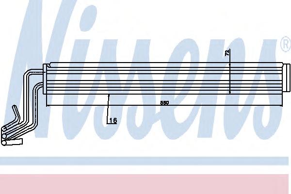 Масляный радиатор, рулевое управление NISSENS
