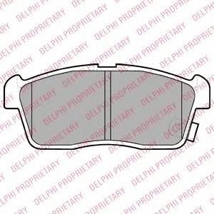 Комплект тормозных колодок, дисковый тормоз DELPHI LP2219