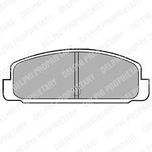 Комплект тормозных колодок, дисковый тормоз DELPHI