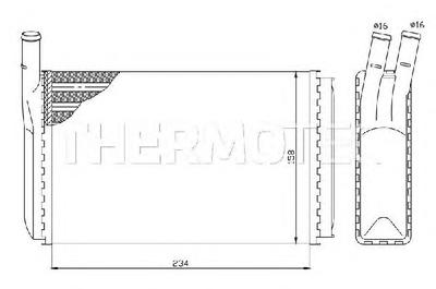 Радиатор печки THERMOTEC D6W003TT
