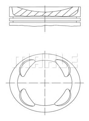 Поршень MAHLE ORIGINAL