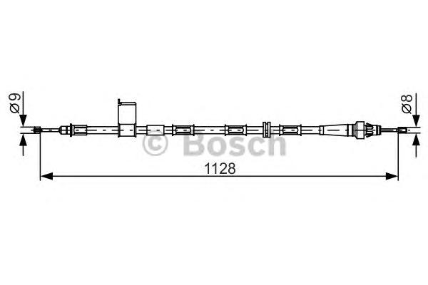 Трос, стояночная тормозная система BOSCH