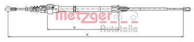 Трос, стояночная тормозная система METZGER 107505