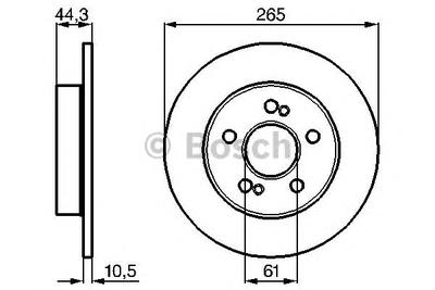 Тормозной диск BOSCH 0986478758