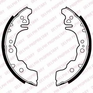 Комплект тормозных колодок DELPHI LS2023