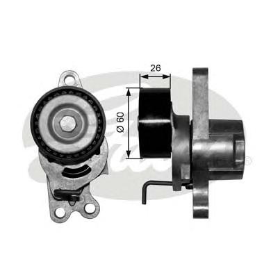 Натяжной ролик, поликлиновой  ремень GATES