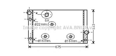 Радиатор, охлаждение двигателя AVA QUALITY COOLING BW2354
