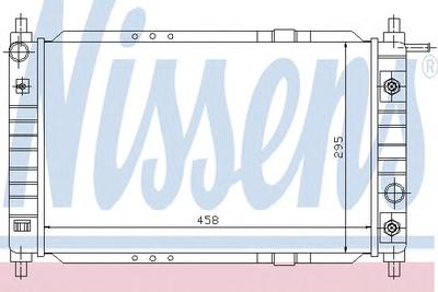 Радиатор, охлаждение двигателя NISSENS 61663