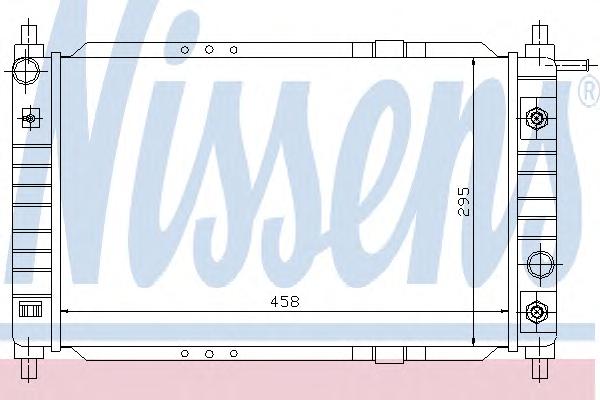 Радиатор, охлаждение двигателя NISSENS