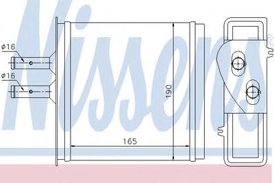 Теплообменник, отопление салона NISSENS 71442