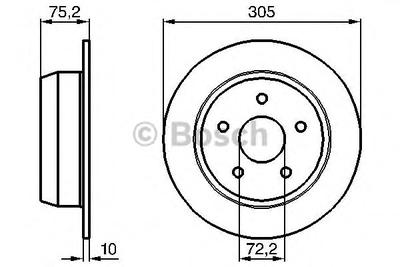 Тормозной диск BOSCH 0986478771