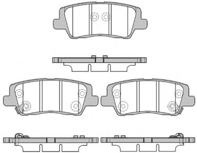 Комплект тормозных колодок, дисковый тормоз ROADHOUSE 21564.05