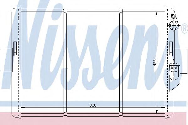 Радиатор, охлаждение двигателя NISSENS