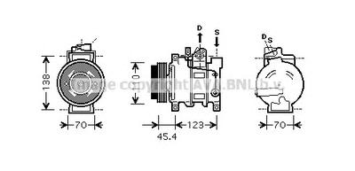 Компрессор, кондиционер AVA QUALITY COOLING AIAK227