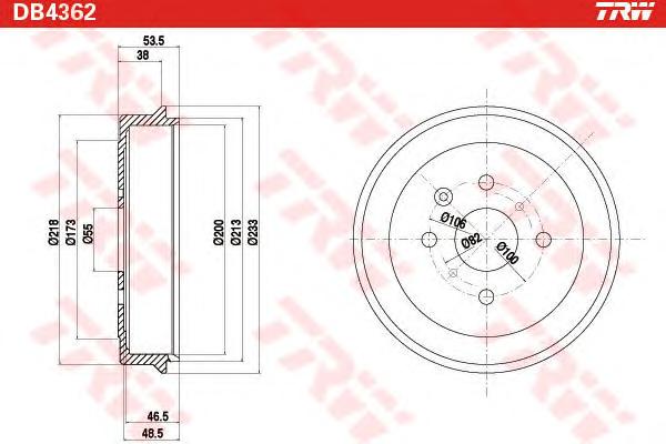 Тормозной барабан TRW
