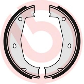 Комплект тормозных колодок, стояночная тормозная система BREMBO