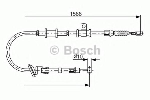 Трос, стояночная тормозная система BOSCH