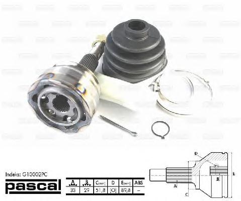 Шарнир, приводной вал PASCAL