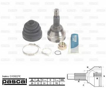 ШРУС PASCAL G10022PC