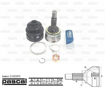 ШРУС PASCAL G10538PC