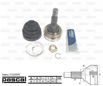 ШРУС PASCAL G12005PC
