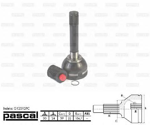 Шарнир, приводной вал PASCAL