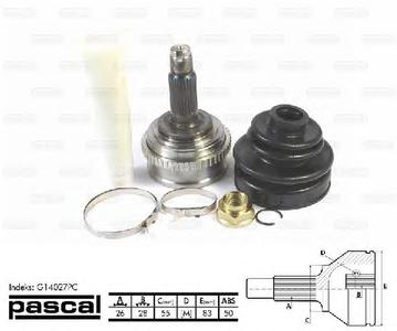 ШРУС PASCAL G14027PC