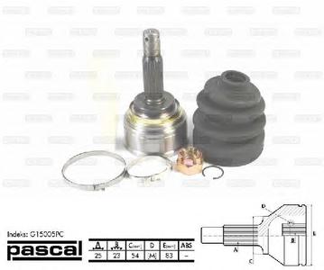 ШРУС PASCAL G15005PC