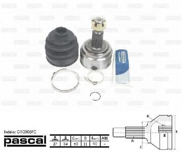 ШРУС PASCAL G1C005PC