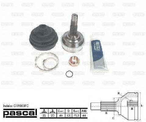 Шарнир, приводной вал PASCAL