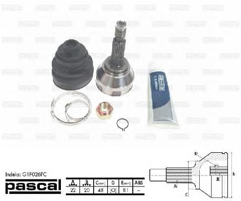 Шарнир, приводной вал PASCAL