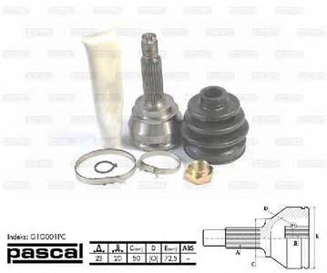 ШРУС PASCAL G1G001PC