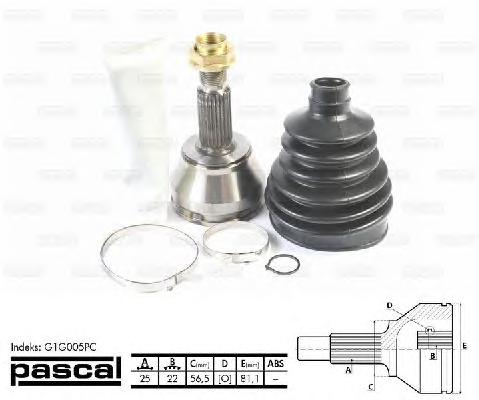 Шарнир, приводной вал PASCAL