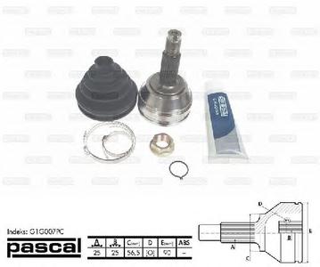 ШРУС PASCAL G1G007PC