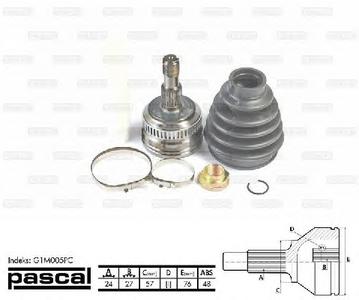 ШРУС PASCAL G1M005PC